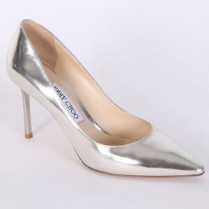 Jimmy Choo Agnes Mirror Leather Pumps